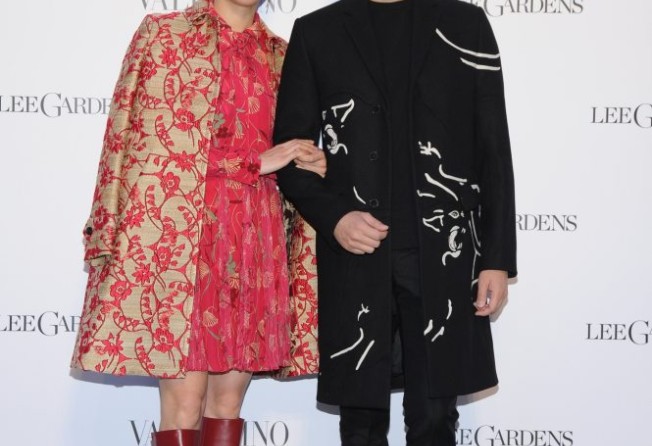 Anita Yuen and Chilam Cheung attend the Valentino Lee Gardens flagship store opening in 2017. Photo: SCMP