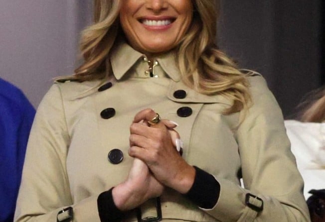 Former first lady Melania Trump seemed a little too delighted to go back to normal life. Photo: Getty Images/AFP 