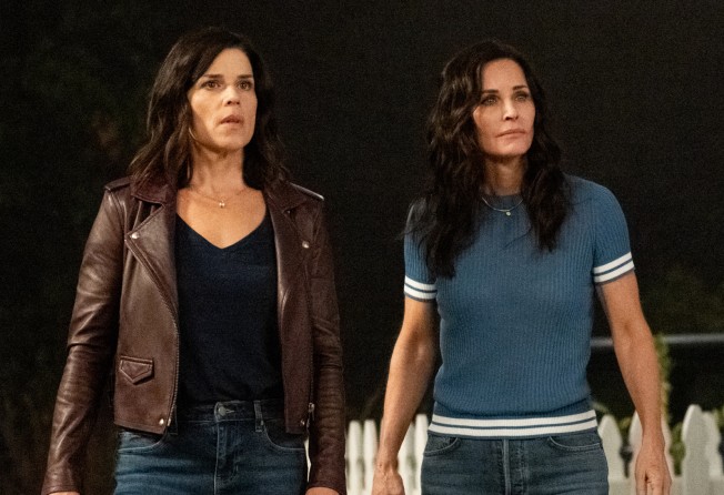 Neve Campbell and Courteney Cox in the upcoming Scream movie. Photo: Paramount Pictures