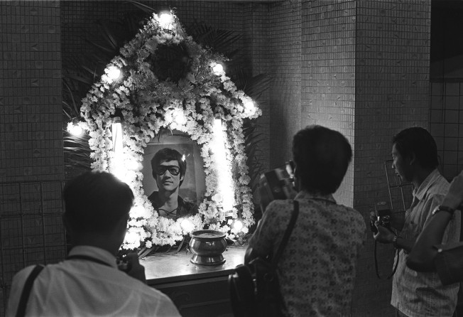 A scene at the funeral of Bruce Lee on July 24, 1973. Photo: SCMP