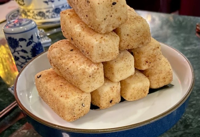 The deep-fried crispy tofu was very well done. Photo: Susan Jung