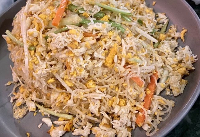 The stir-fried crabmeat rice noodles with conpoy was another winner. Photo: Susan Jung