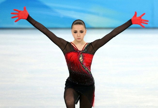 Russia’s 15-year-old Kamila Valieva performs at the Beijing Olympics. Photo: Reuters