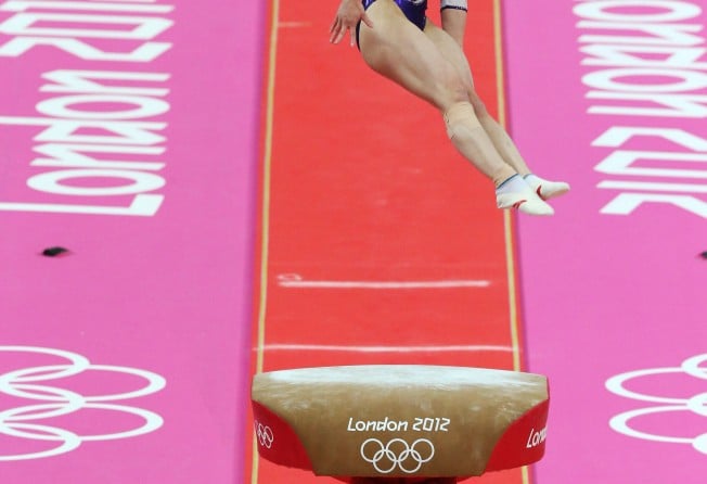 The Hong Kong gymnastics star in action during the qualification rounds in North Greenwich Arena, during the 2012 London Olympics. Photo: SCMP