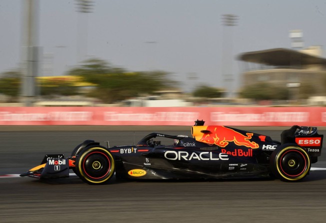 Red Bull’s Max Verstappen during the third day of Formula One pre-season testing at the Bahrain International Circuit. Photo: AFP