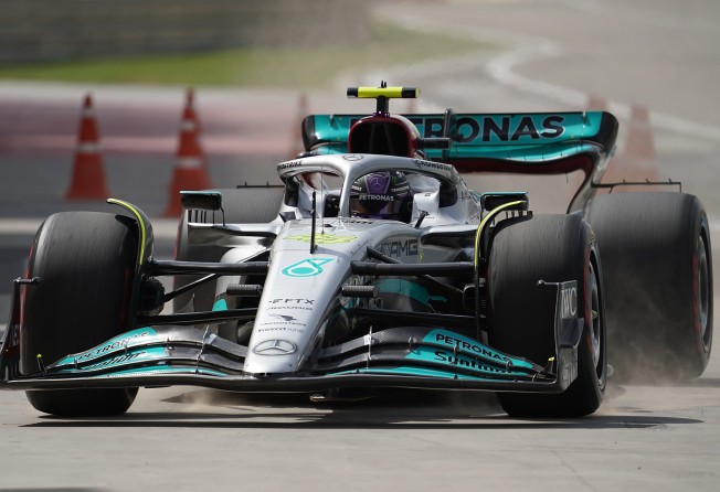 British driver Lewis Hamilton of Mercedes on track during preseason testing in Bahrain. Photo: dpa