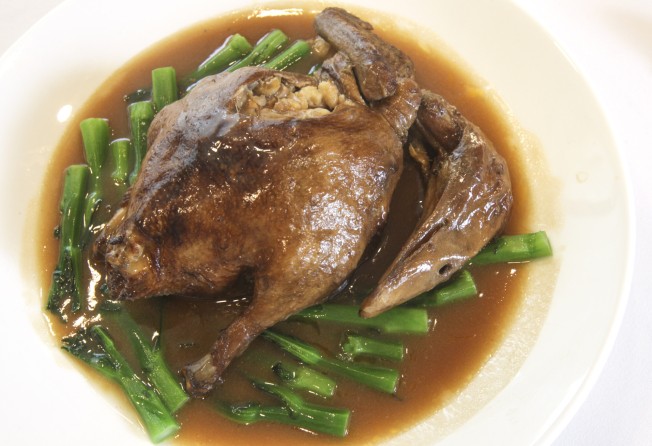 Steamed duck with various fillings (also called eight treasures duck) at Seventh Son Restaurant. Photo: SCMP