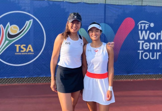Eudice Chong (left) and Cody Wong are medal hopeful for Hong Kong at the 2022 Hangzhou Asian Games so that tennis can avoid being axed from the tier A programme at the Sports Institute. Photo: Handout