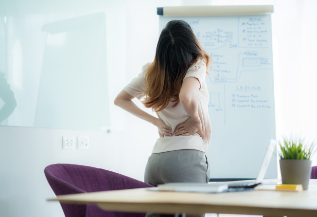 Back pain has been an increasingly common problem during the pandemic with more people working from home. Photo: Shutterstock