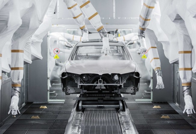 The paint shop at the BMW-Brilliance assembly at Dadong in northeastern China’s Liaoning provincial capital of Shenyang on August 7, 2019. Photo: Xinhua.