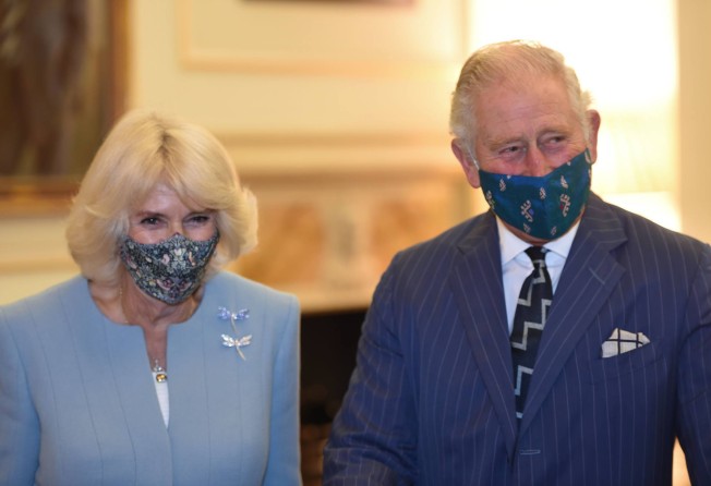Britain’s Prince Charles believes masks for bovines will help the environment. Photo: AFP