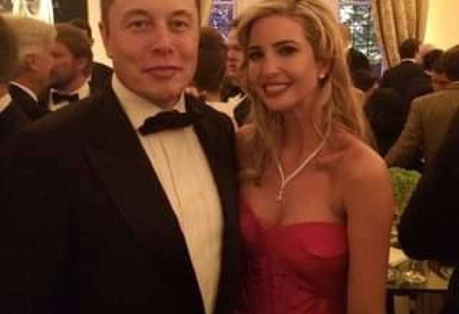 Ivanka Trump fan girling over Elon Musk at the White House Correspondents’ Dinner in 2015. Photo: @Ivanka Trump/Facebook