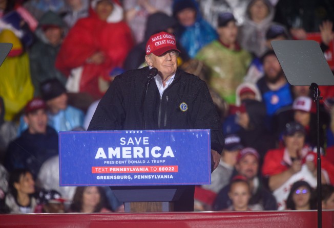 Donald Trump at a Save America rally in Pennsylvania, on May 6. Photo: Bloomberg