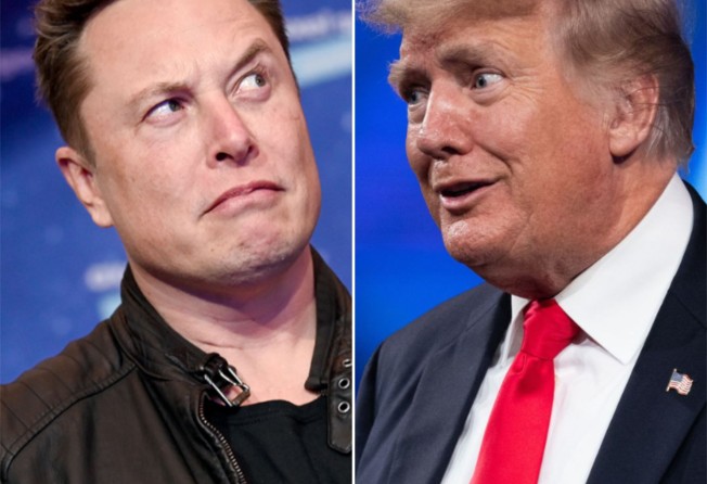 Elon Musk and Donald Trump did not always see eye to eye. Photo: Getty Images/TNS, AFP