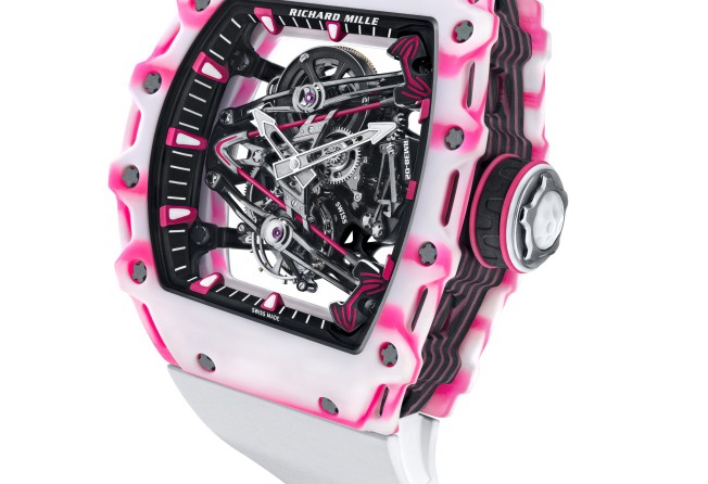 Richard Mille’s Tourbillon RM 38-02 Bubba Watson is also known as simply The Pink Watch.