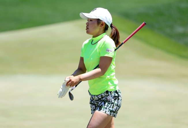 Ayaka Furue walks onto the 13th green during the Bank of Hope LPGA Match-Play. Photo: AFP
