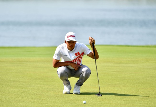 The Hong Kong amateur golfer pictured during round one of the PIF Saudi International. Photo: Asian Tour