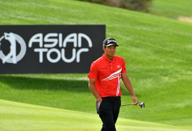Taichi Kho during round two of the PIF Saudi International at the Royal Greens Golf and Country Club. Photo: Asian Tour