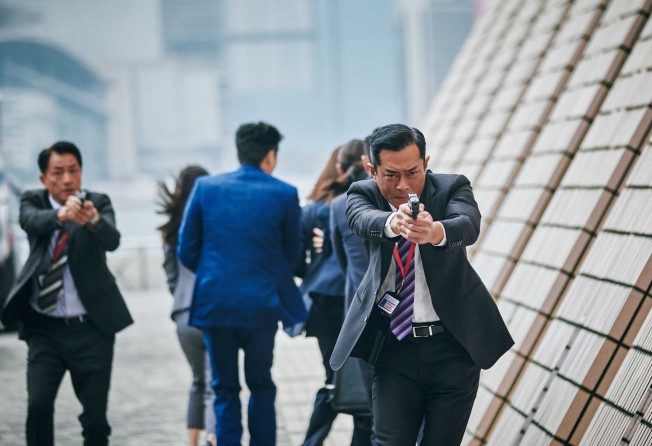 Louis Koo Tin-lok (front) appears in a still from the 2021 Hong Kong action thriller G Storm. Photo: Handout