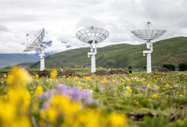 The telescope has hundreds of parabolic antennas, each of them 6 metres wide. Photo: China News Service