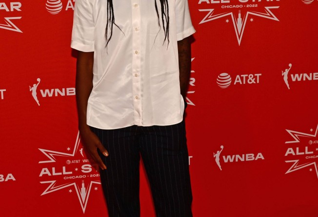 Jewell Loyd during the 2022 WNBA All-Star Weekend on July 8, 2022 in Chicago. Photo: AFP