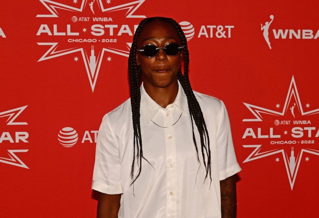 Loyd during the 2022 WNBA All-Star Weekend on July 8, 2022 in Chicago. Photo: AFP