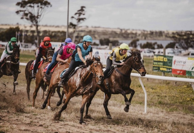 Horse racing is a big part of the festival. Photo: Kulin Bush Races