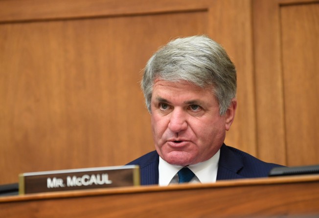 Representative Michael McCaul, a Republican from Texas, was an original sponsor of the bill that passed on Thursday. Photo: EPA-EFE