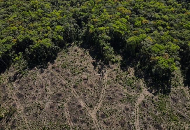 An aerial view shows a deforested plot of the Amazon rainforest in Manaus, Amazonas in Brazil. Photo: Reuters