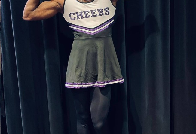 David in a cheerleader outfit. Photo: Instagram