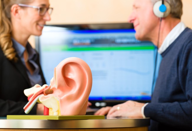 A man undergoes a hearing test. Photo: Shutterstock