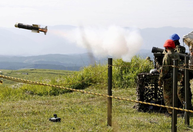 Japan Ground Self-Defence Force personnel take part in a joint exercise with US soldiers in Kumamoto, southwestern Japan, in August 2022. Photo: Kyodo