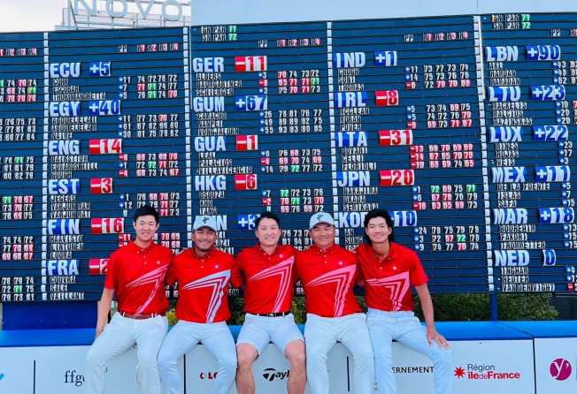 Hong Kong’s representatives at the World Amateur Team Championships in France (from left): Alex Yang, Leon D’Souza, Martin Lui, Tim Tang, Taichi Kho. Photo: HKGA