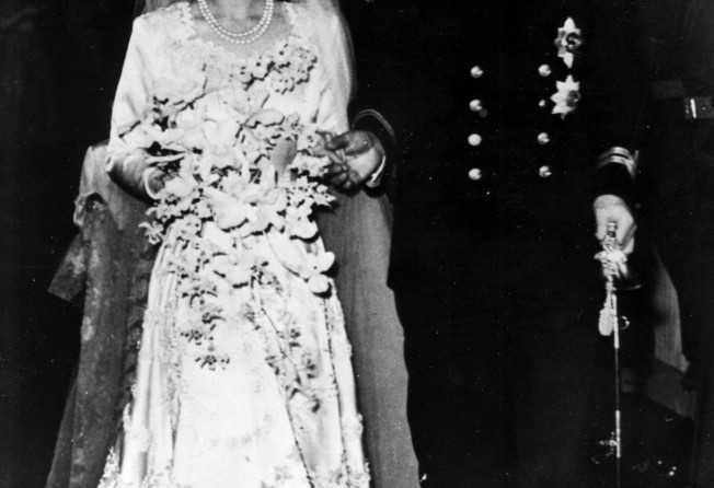 Britain’s then-Princess Elizabeth leaves Westminster Abbey with her husband, the Duke of Edinburgh, after their wedding in 1947. Photo: AP