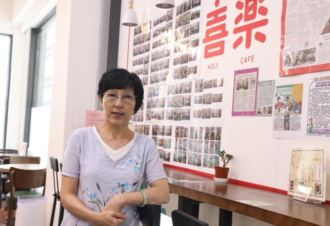 Maria Sung Law Man-kwan set up the Holy Cafe. The cafe employs staff with special needs, offering them a welcoming space free from discrimination. Photo: K.Y. Cheng