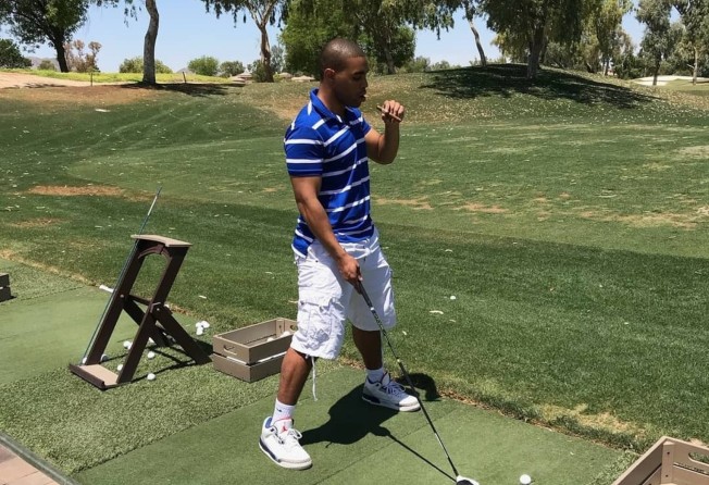 Amir Jabron Tyson apparently enjoys playing golf. Photo: @amir_j_tyson/Instagram