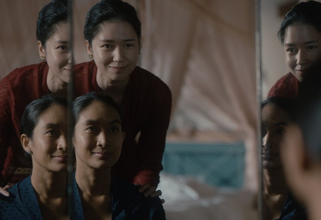 Happy Salma (front) and Laura Basuki in a still from Before, Now & Then.