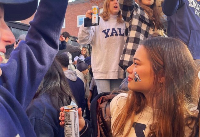 Grace Murdoch at a Yale party. Photo: @gracehmurdoch/Instagram