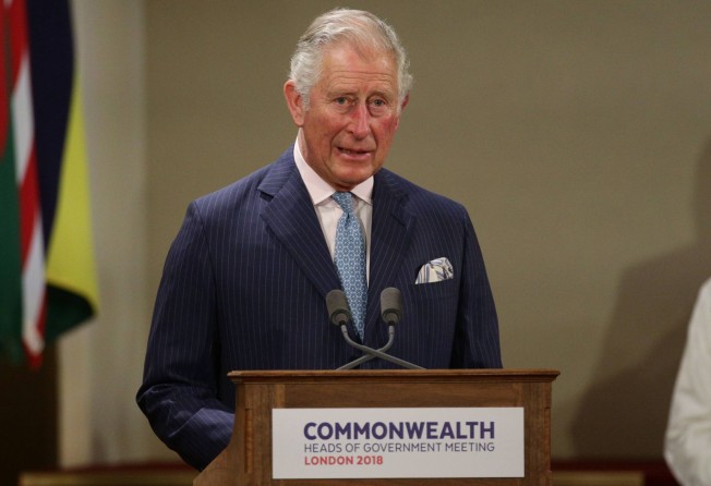 Britain’s King Charles III, then Prince of Wales, speaks at the opening of the Commonwealth heads of government meeting in London on April 19, 2018. Photo: AFP