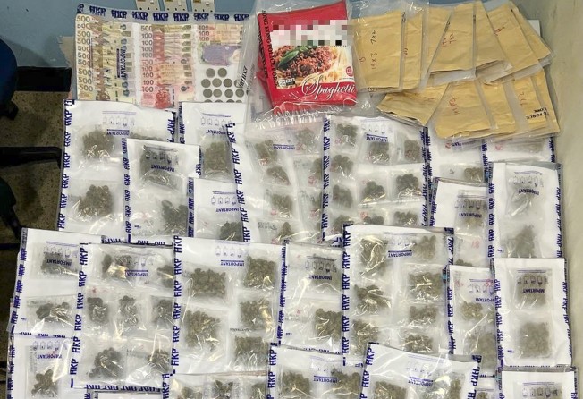 Police show evidence gathered during operation “Fullview”, which targeted drug traffickers using the internet to promote the abuse of drugs. Photo: Handout