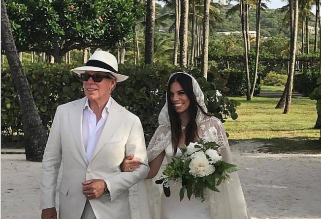 Tommy Hilfiger with his daughter Ally Hilfiger at her wedding. Photo: @mrshilfiger/Instagram