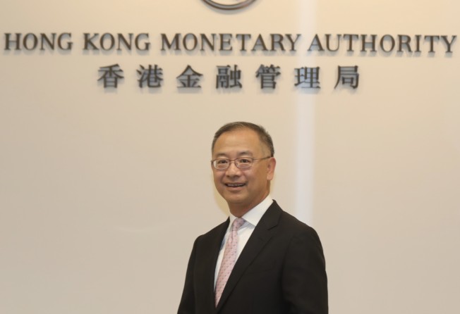 Eddie Yue Wai-man, chief executive of the Hong Kong Monetary Authority (HKMA), the city’s de facto central bank, at the HKMA’s office in Central on 10 June 2022. Photo: Xiaomei Chen.
