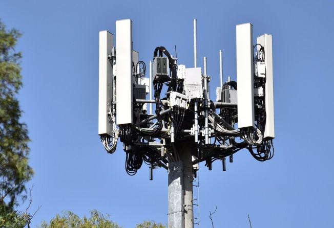 A 5G Optus tower in the suburb of Dickson in Canberra, Australia, in 2019. File photo: EPA-EFE