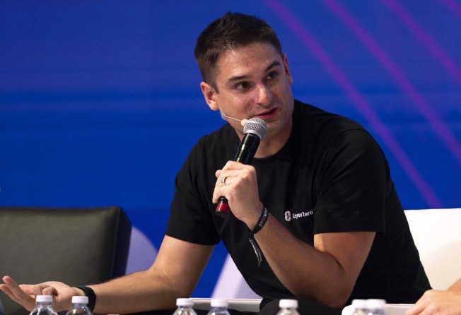 Ryan Zarick, co-founder and chief technology officer of LayerZero Labs, spoke during the TOKEN2049 in Singapore on Sept. 28, 2022. Photo: Bloomberg