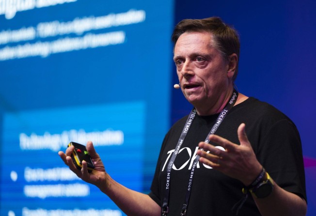 Scott Thiel, founder of Toko, spoke during the TOKEN2049 in Singapore, on Sept. 28, 2022. Photo: Bloomberg