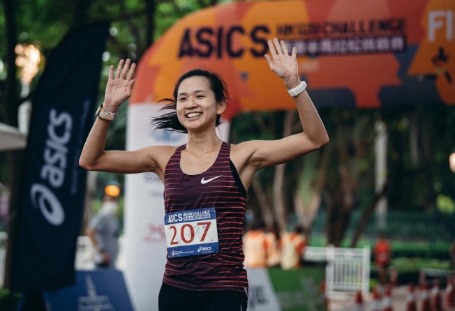 Crystal Vut easily won the elite women’s division in the Hong Kong Half Marathon Challenge. Photo: HKAAA