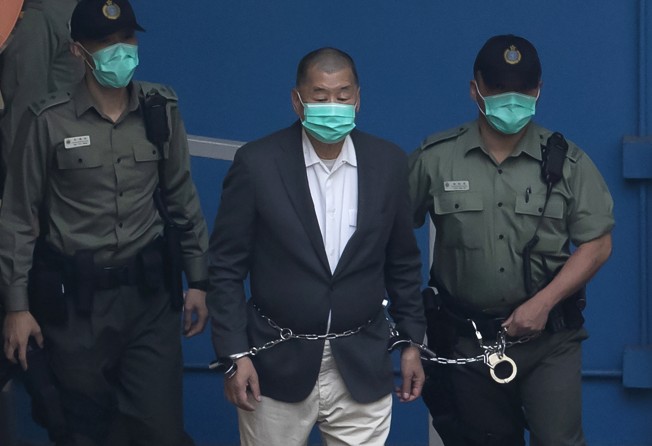 Jimmy Lai (pictured in 2020), who founded the Apple Daily newspaper in Hong Kong, was arrested under the national security law and remains in custody. Apple Daily was forced to close in June 2021 after police raided its newsroom, detained employees and froze its assets. Photo: AP
