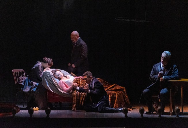 Violetta (Venera Gimadieva) on her death bed in Act 3 of Opera Hong Kong’s “La Traviata”. Photo: Opera Hong Kong