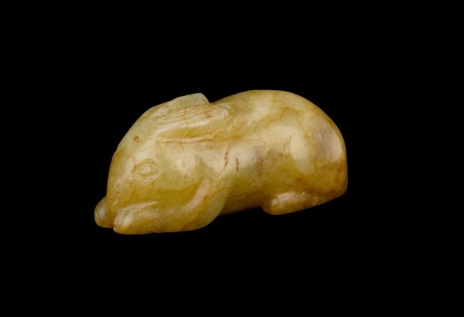 A small jade rabbit figure dating back to the Song dynasty (960-1279), from Hotung’s collection. Photo: Sotheby’s