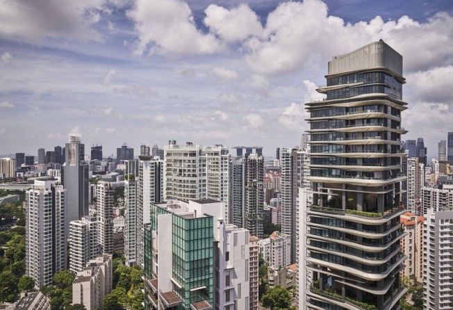 Private homes in the River Valley/Orchard area of Singapore. Property prices jumped 7 per cent in the first nine months, but the central bank chief says they’re ‘under control’. Photo: Bloomberg